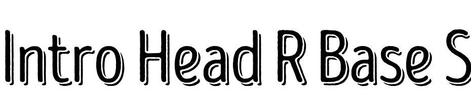 Intro Head R Base Shade Yazı tipi ücretsiz indir